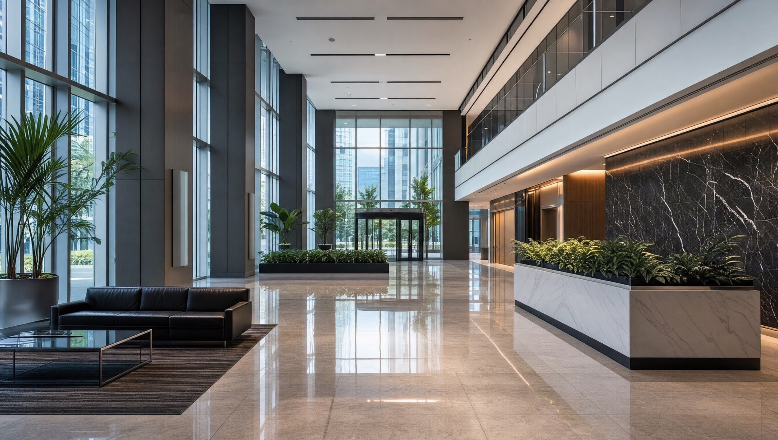 Commercial building interior in Charlotte after professional Greater Clean cleaning