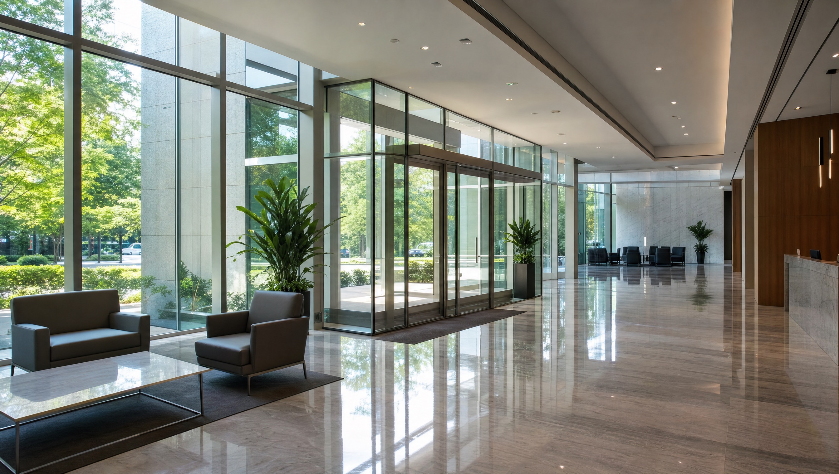 Commercial building interior in Raleigh after professional Greater Clean cleaning